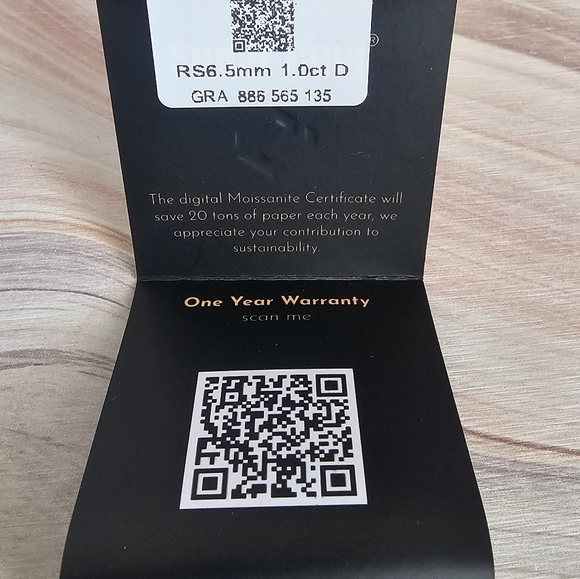 Sugar Tang Moissanite Diamond 1ct Ring - Picture 7 of 9